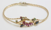 Lot 1050 - An Italian gold bracelet