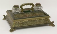 Lot 1209 - A 19th century boulle desk stand