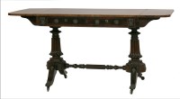 Lot 1361 - A rosewood and mahogany sofa table