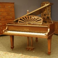 Lot 1438 - A Challen baby grand piano