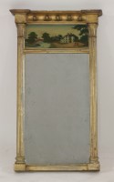 Lot 1406 - A Regency period gilt wall mirror