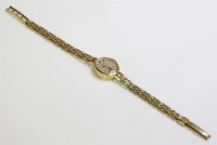 Lot 1044 - A ladies 9ct gold Rotary quartz bracelet watch