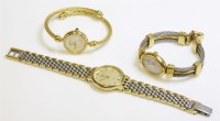 Lot 1045 - A ladies bi-colour Michel Herbelin quartz bracelet watch