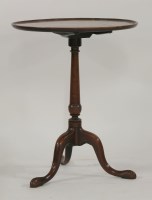 Lot 1421 - A George III circular mahogany tripod table