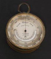 Lot 1240 - An aneroid pocket barometer