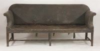 Lot 350 - A George III oak settee