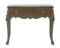 Lot 389 - A serpentine front mahogany side table