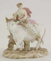 Lot 16 - A Meissen group 'Europa and the Bull'