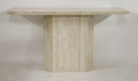 Lot 1428 - An Art Deco style marble console table