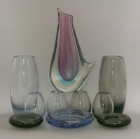 Lot 170 - Two Holmegaard glass vases