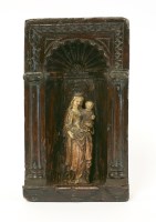 Lot 60 - A German carved limewood figure of the Virgin and Child
