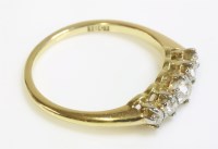 Lot 1007 - An Edwardian five stone graduated diamond ring