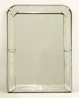 Lot 1372 - A 19th century Venetian glass mirror