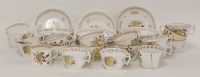 Lot 1061 - A set of 'Shell Pattern' London shape cups and saucers