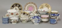 Lot 1076 - Fourteen early/late 19th century English porcelain cups and saucers