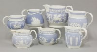 Lot 1080 - Seven mid 19th century jugs