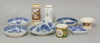 Lot 1100 - A quantity of late 18th century English blue and white transfer printed saucers and bowls