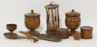 Lot 1169 - A collection of treen items