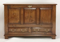 Lot 1412 - A modern oak electronically operated TV cabinet