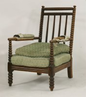 Lot 1448 - A bobbin turned chair