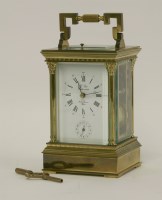 Lot 1254 - A French L'Epée carriage clock