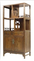 Lot 350 - A hardwood Cabinet (Lianggegui)