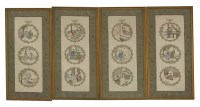 Lot 312 - A set of four Embroideries