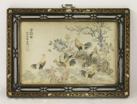Lot 316 - An appealing silk embroidered Panel