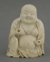 Lot 638 - An ivory Budai