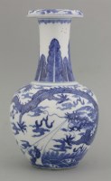 Lot 65 - A finely-pencilled underglaze blue and white Vase