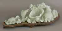 Lot 591 - A large Chinese hardstone group