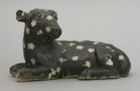 Lot 592 - A recumbent Meihua (fallow) Deer