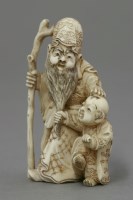 Lot 468 - A finely engraved ivory Group