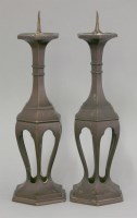 Lot 425 - An attractive pair of bronze Candlesticks