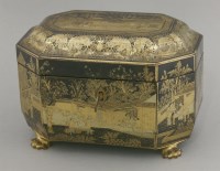 Lot 251 - A Chinese lacquer Tea Caddy