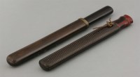 Lot 666 - A wood and lacquer Knife