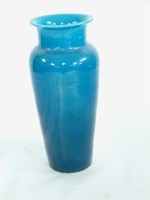 Lot 676 - A large turquoise-glazed baluster Art Pottery Vase