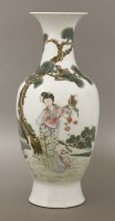 Lot 121 - A Chinese porcelain famille rose baluster Vase