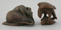 Lot 538 - A wood Netsuke