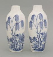 Lot 54 - An attractive pair of soft-paste Vases