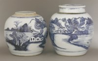 Lot 52 - A blue and white Jar and Cover