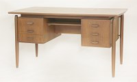 Lot 519 - A Danish teak desk