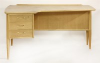 Lot 635 - A Swedish oak desk