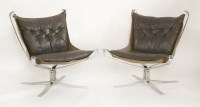 Lot 643 - A pair of Falcon lounge chairs
