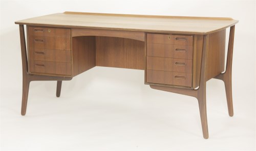 Lot 676 - A Danish teak desk