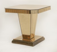 Lot 187 - An Art Deco mirrored glass lamp table