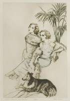 Lot 308 - Frank V Martin (1921-2005)
'DOUBLE PORTRAIT OF THE ACTRESS INA CLAIRE'
Etching and aquatint