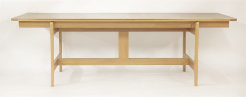 Lot 585 - A large desk table
