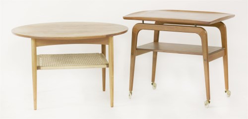 Lot 595 - A Danish teak circular coffee table