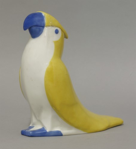 Lot 103 - A Theodore Haviland porcelain Parrot and cover